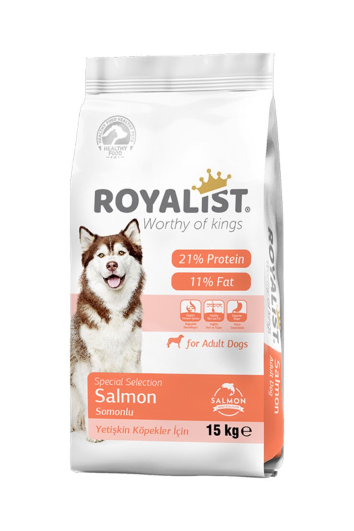 eymen istoc royalist dog salmon 15 kg mama yetiskin kopek mamasi fiyati yorumlari trendyol
