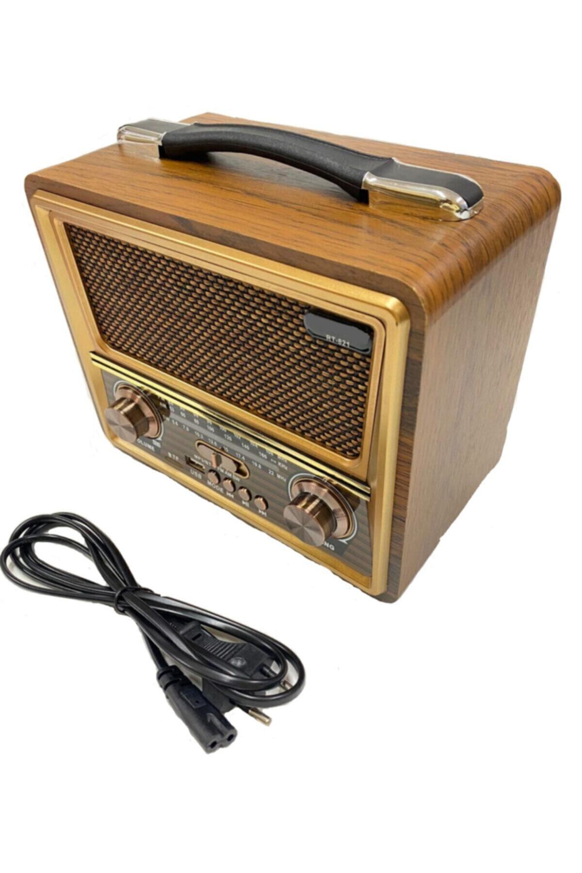 Everton Kahverengi Rt-821 Bluetooth Usb/Sd/Aux/Fm 5 Band Radyo