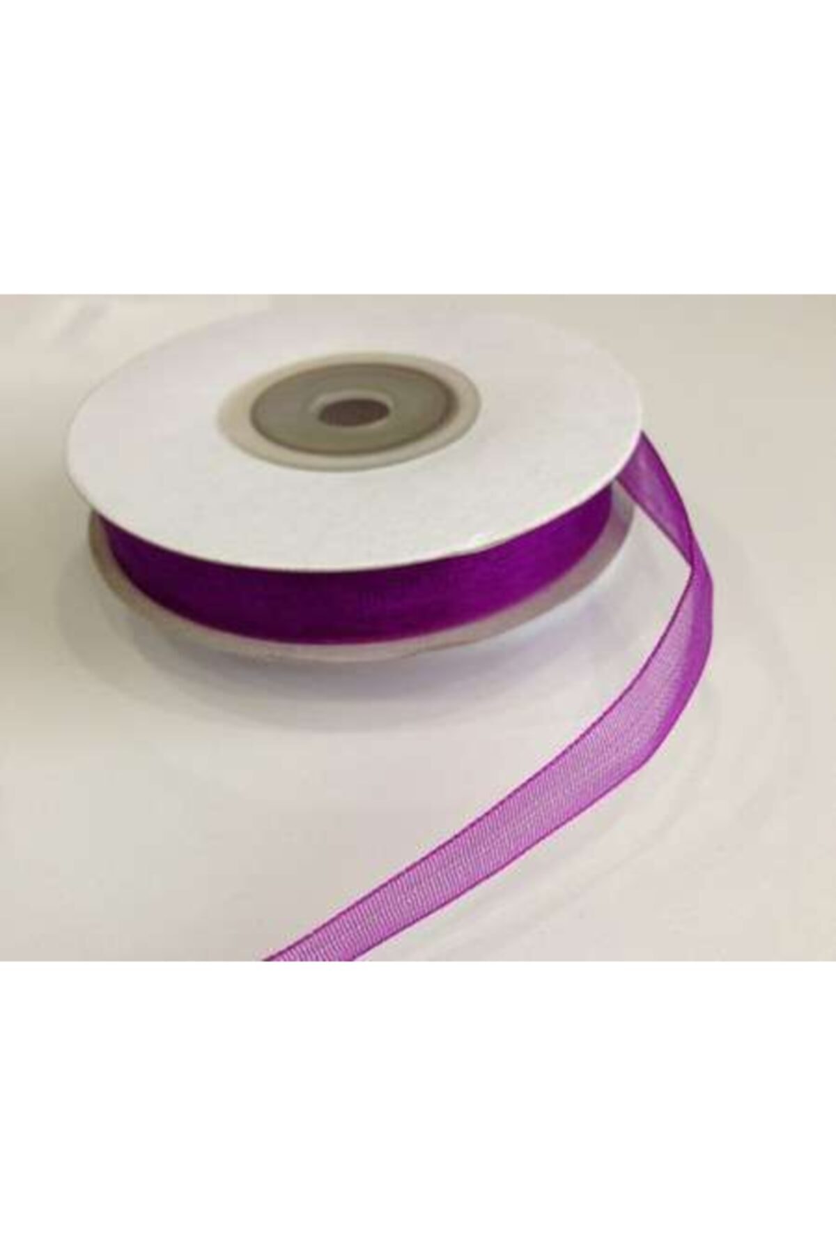Aker Hediyelik Mor Organze 2cm Tül Şerit Kurdela Renkli Organze Modeli