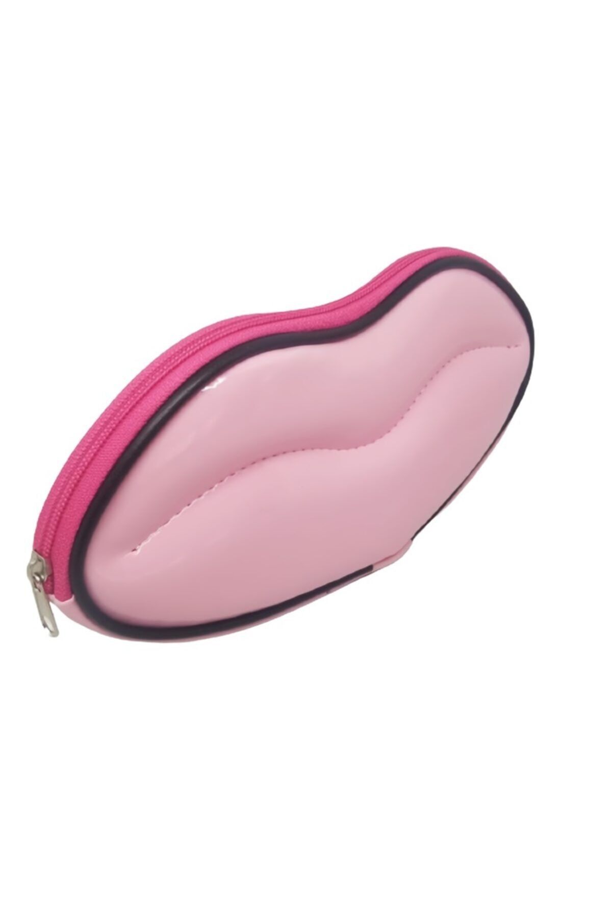 DenaShop New! Lips Açık Pembe Makyaj Çantası