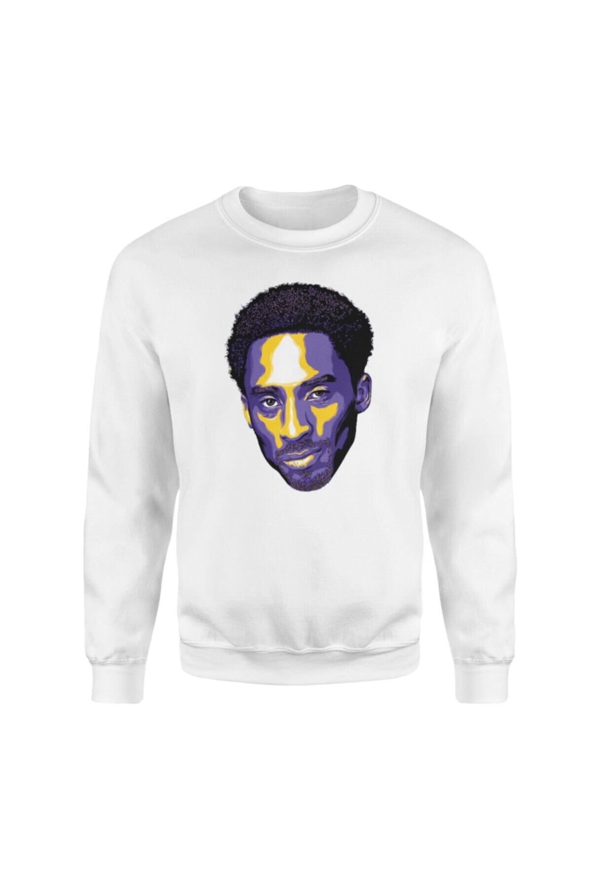 NSJ SPORTIVE Unisex Beyaz Kobe Head Beyaz Sweatshirt