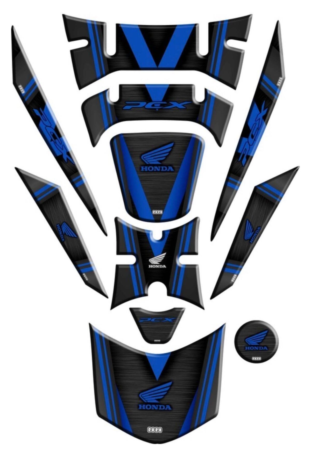 Honda Pcx 2018-2020 Tank Pad Set 11 Parça Ful Set Gogo