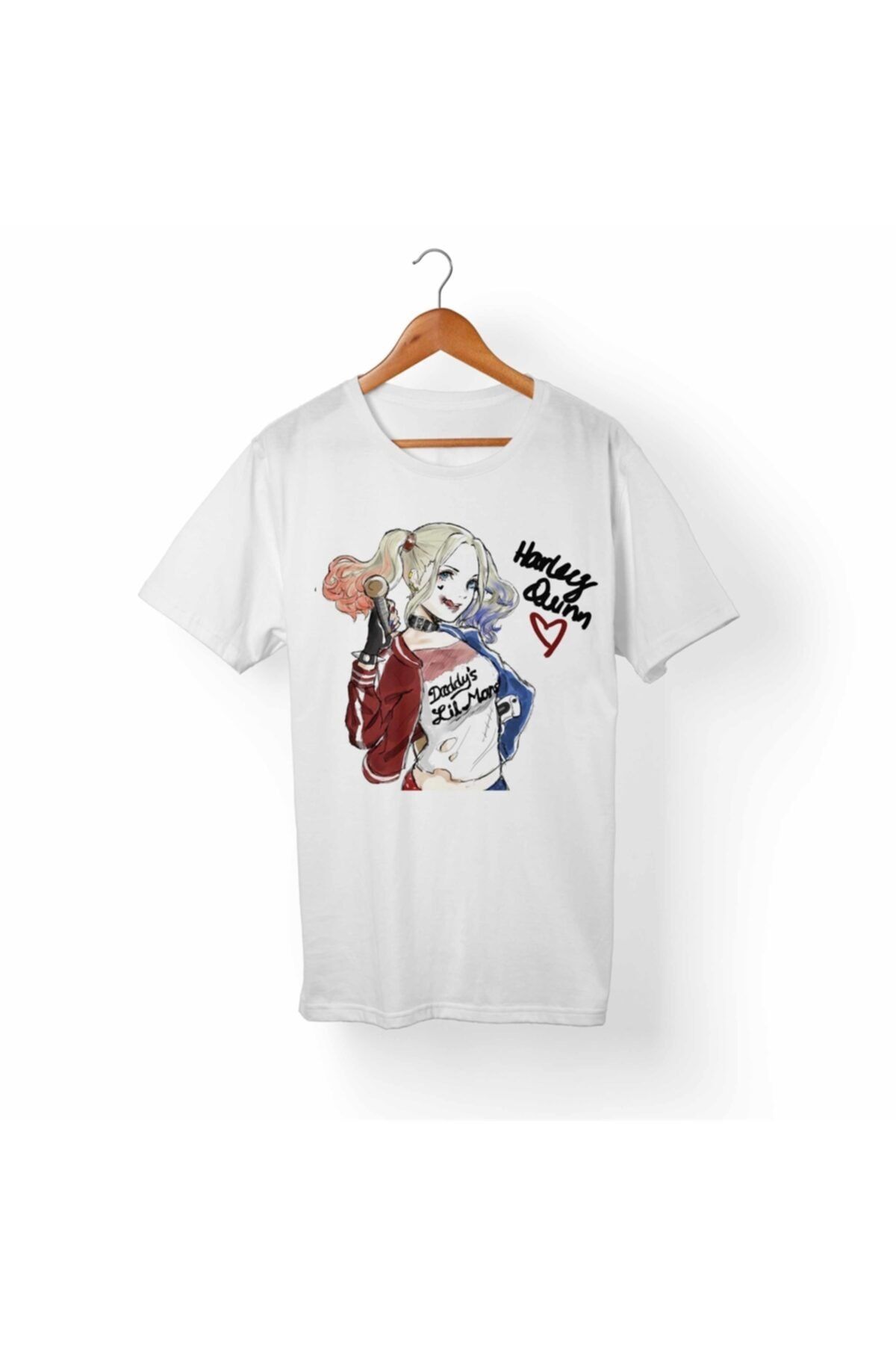 Alfa Tshirt Harley Quinn Beyaz Tişört