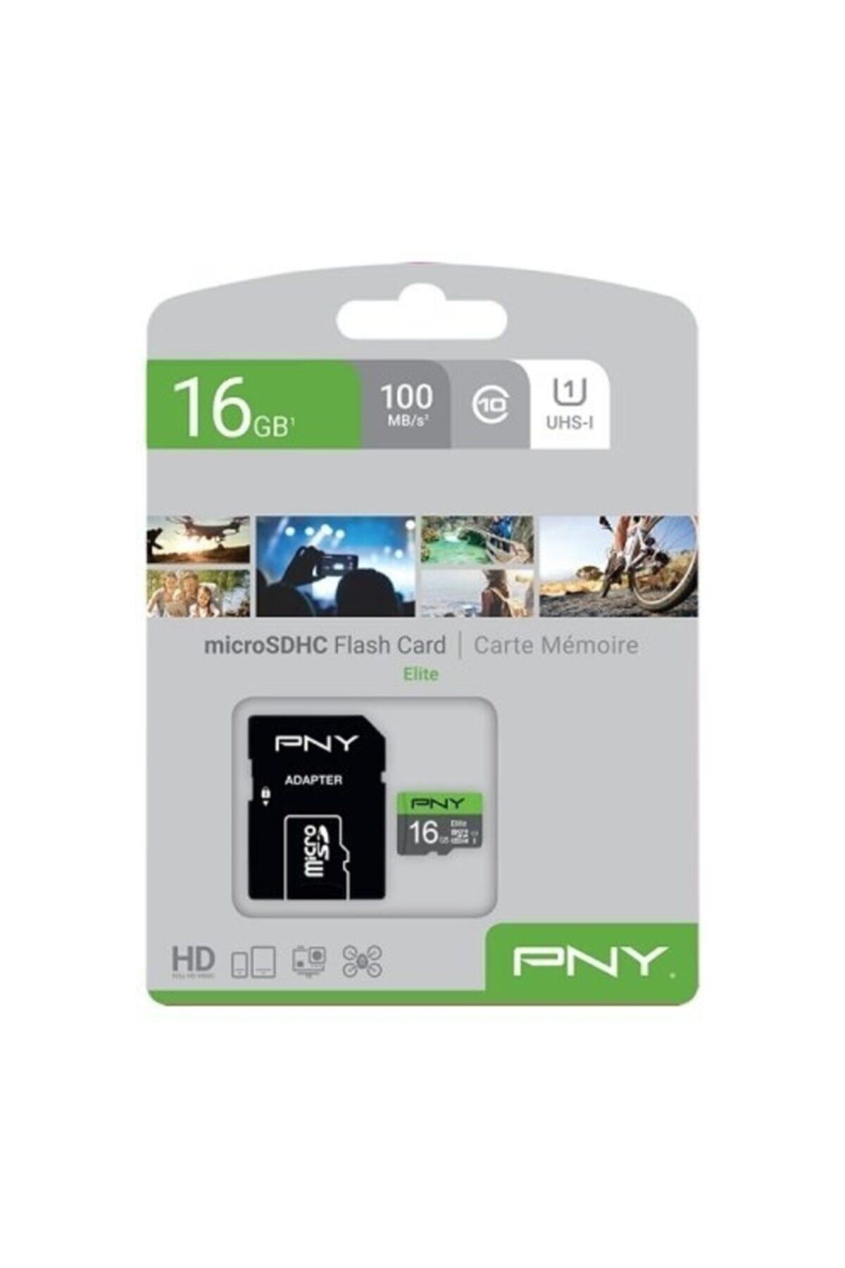 PNY 16gb Mıcro Sdhc Elıte C10 100mb/s Uhs-1 P-sdu16gu185gw-ge