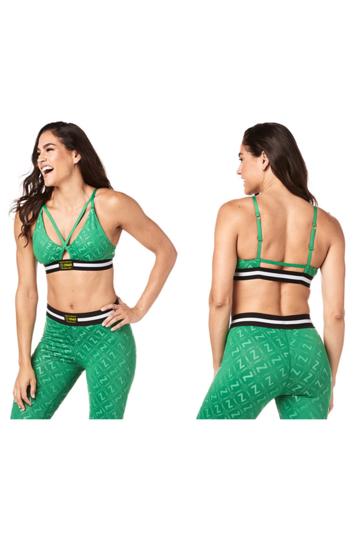 ZUMBA Kadın Yeşil Next Level Bra