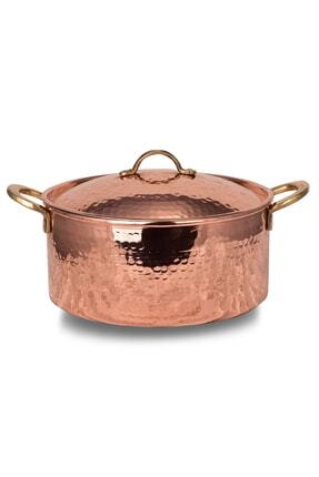 Kadınefendi Bakır Italyan Tencere 3 No 21 Cm El Dövme Kırmızı (8152-1) Image 0