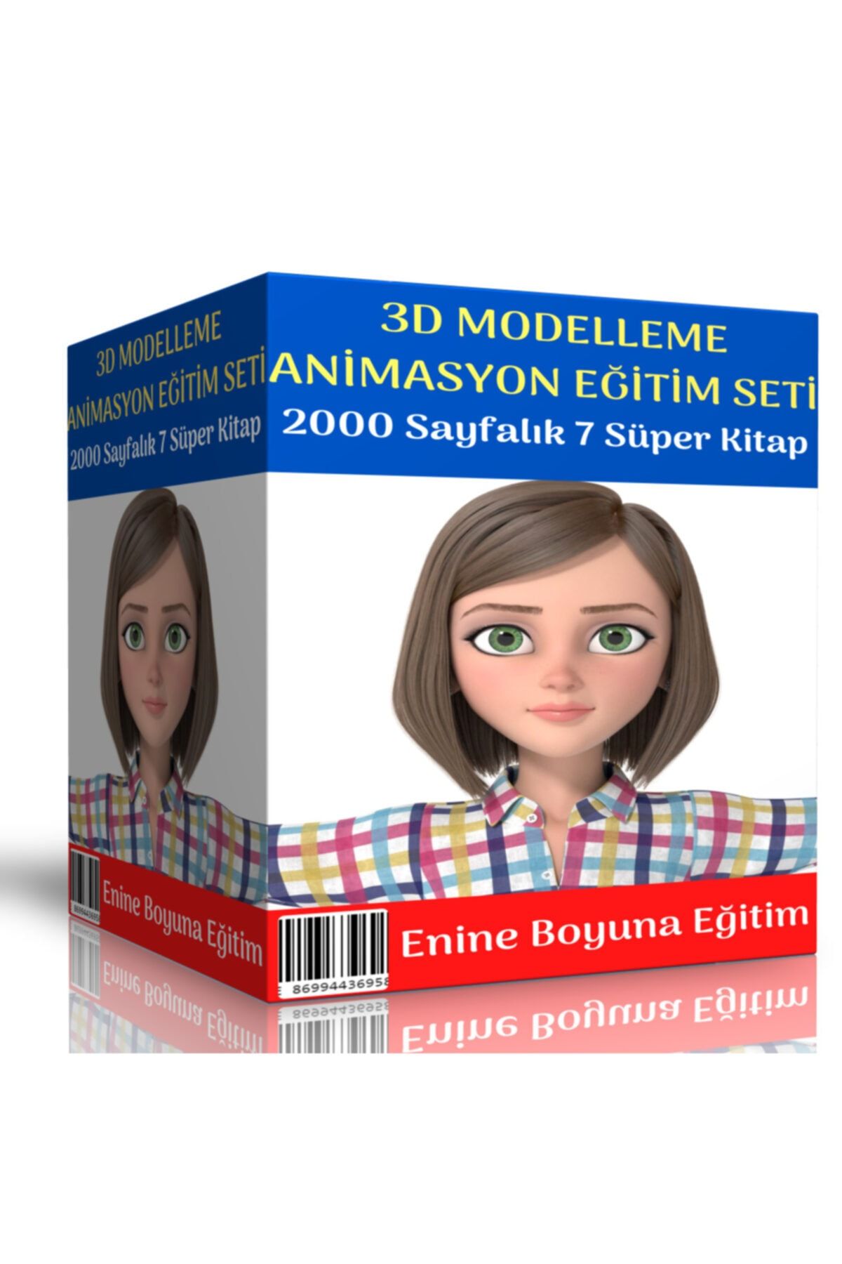 Enine Boyuna Eğitim 3d Modelleme Animasyon Eğitim Seti (7 Süper Kitap)