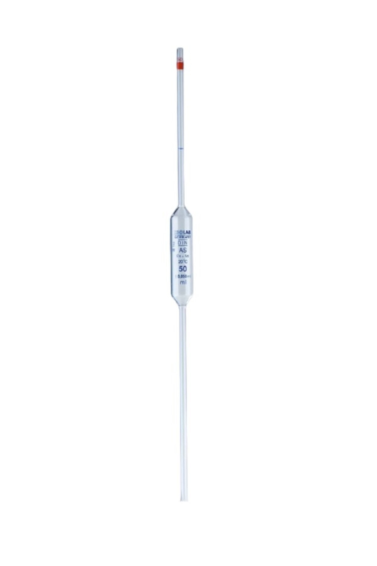 ISOLAB 021.05.003 Pipet - Cam - Bullu - As Kalite - Grup Sertifikalı - Mavi Skala - 3 Ml (10 Adet)