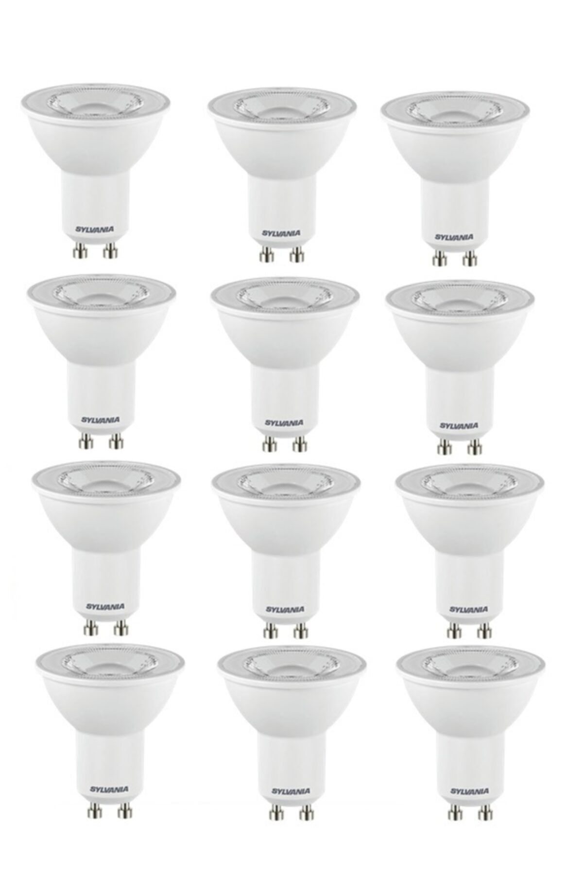 Sylvania 12 Adet Gu10 Led Ampul Çanak Ampul 4.2w Beyaz Işık 6500 Kelvin