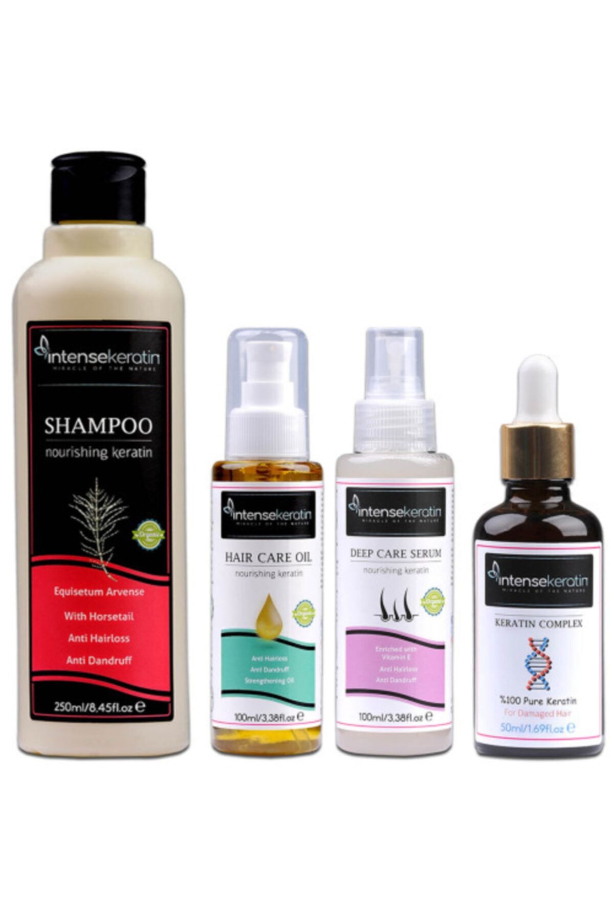 İntense Keratin Saf Keratinli Saç Dökülme Önleyici Ve Hızlı Saç Uzatma Seti