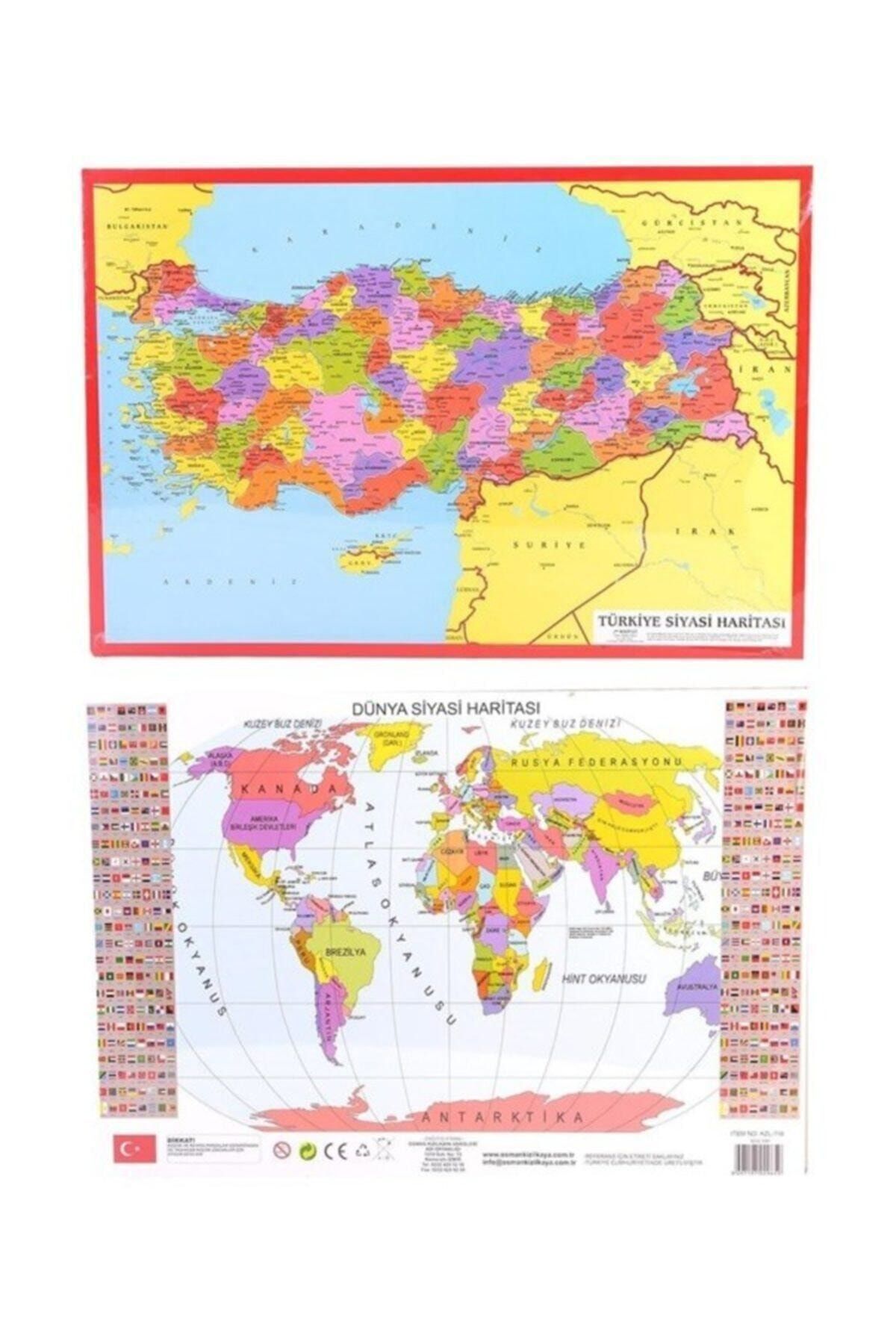 KIZILKAYA Türkiye Haritası Ve Dünya Haritası 81 Parça Puzzle