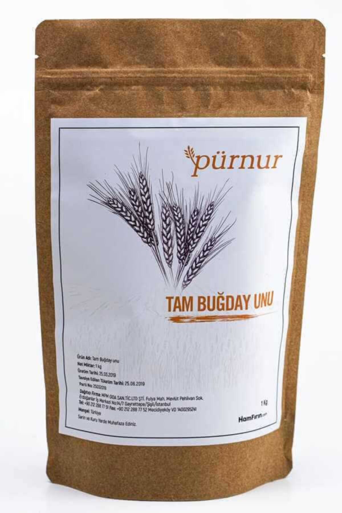 Pürnur Pürnur Tam Buğday Unu 1 Kg