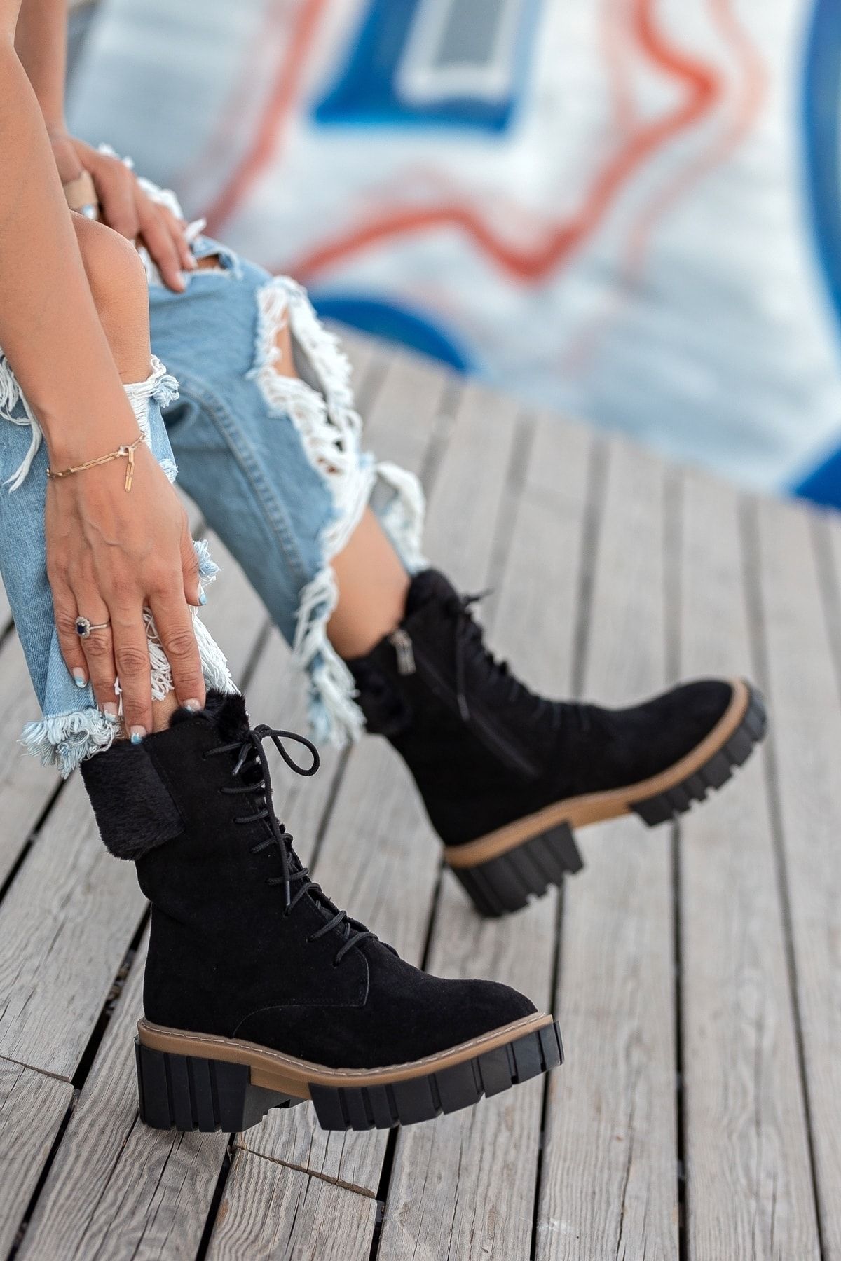 Black suede steel toe boots shop