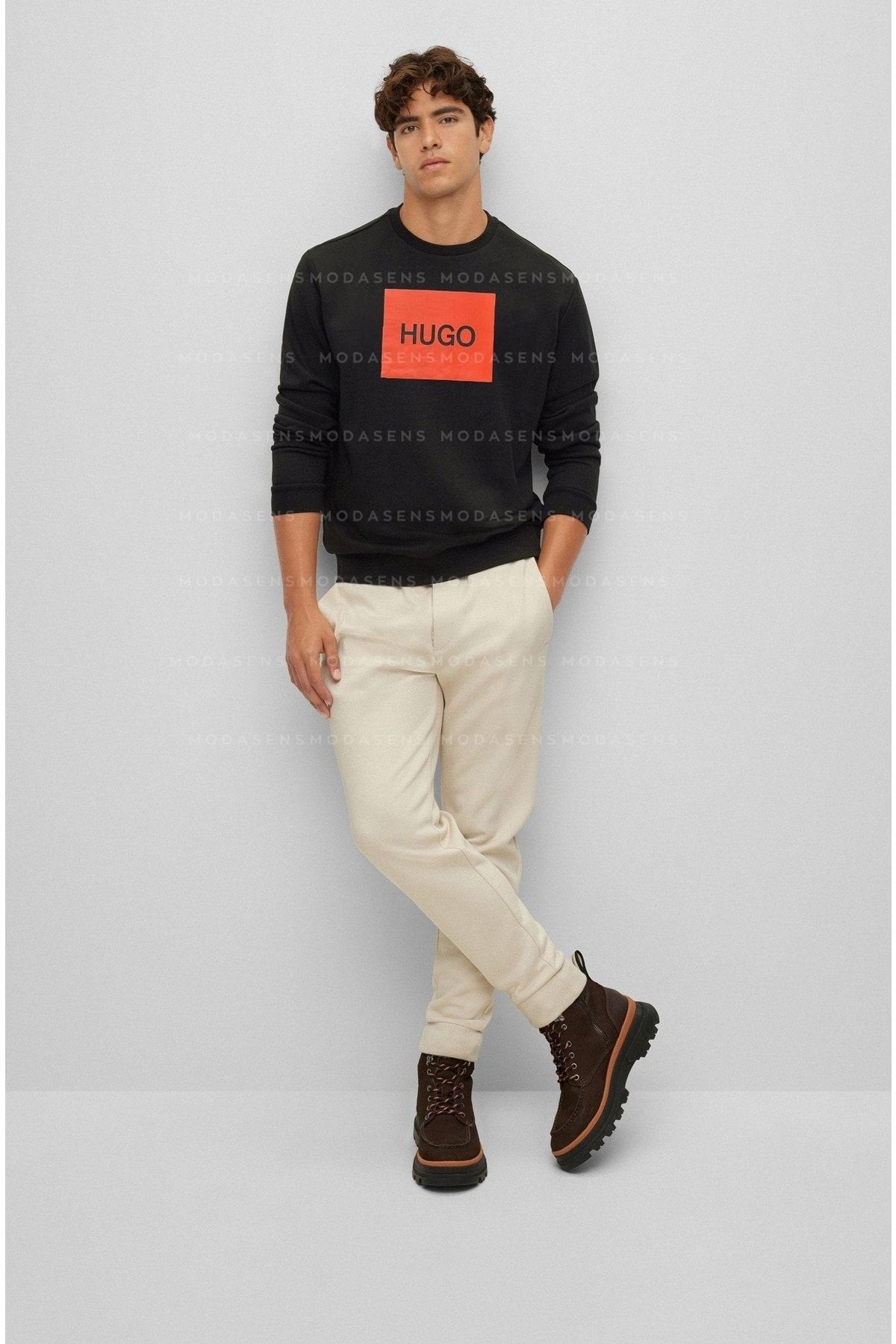 Red hugo on sale boss sweater