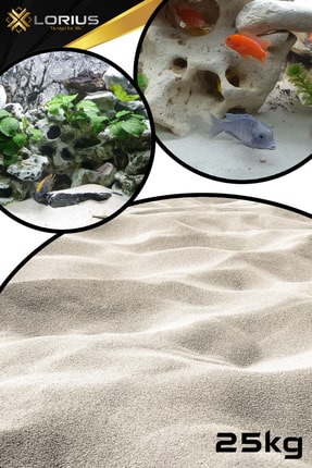 25 Kg Akvaryum Kumu Sarı Silis Kum 0.50/0.60mm Image 0