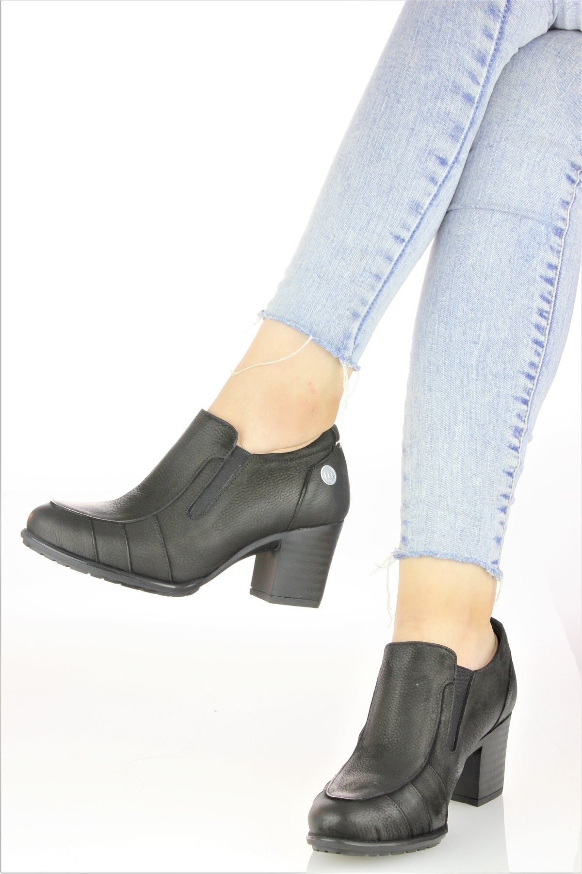 Mammamia Women s Thick Heeled Winter Classic Boti Shoes Trendyol