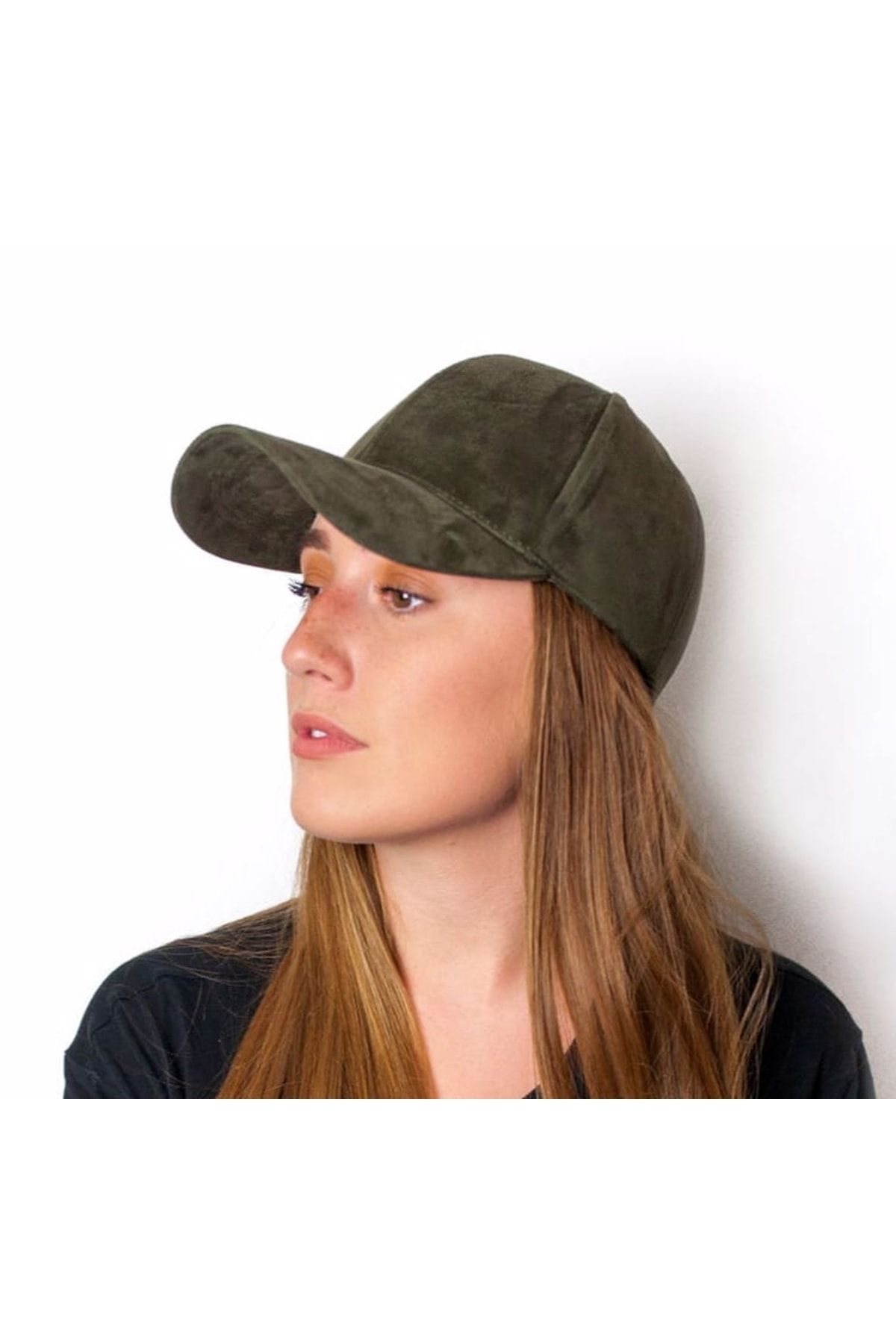 Khaki suede hotsell baseball cap