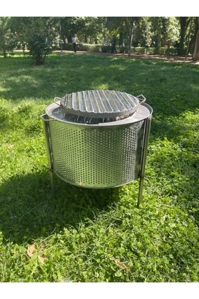 Ateş Çukuru Çelik Mangal Izgaralı Image 0