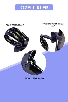 Siyah Akrobat Telefon Tutucu Image 5