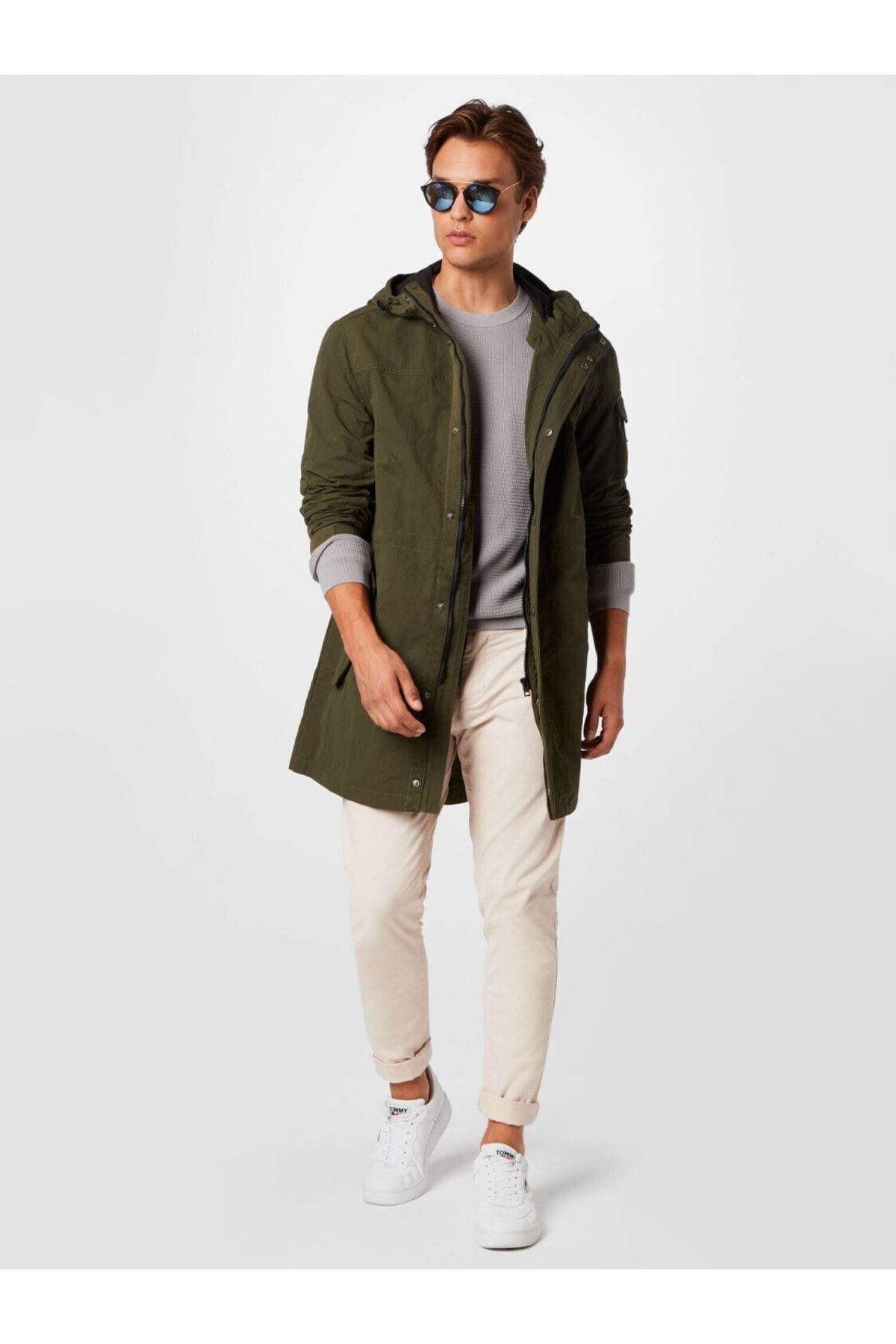 Tommy hilfiger green parka 2025
