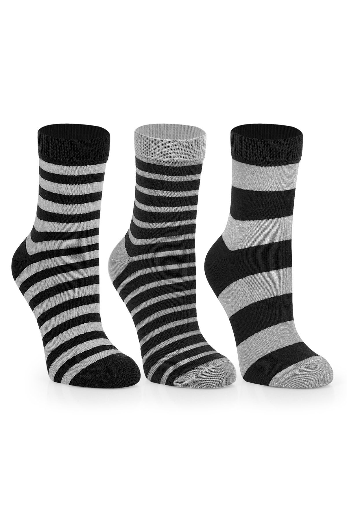 nettofit 3 Pack Women's Organic Cotton Seasonal Socks Fashion Colors -  Trendyol