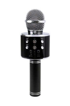 Ws-858 Bluetooth Karaoke Mikrofon Hoparlör Siyah Image 0
