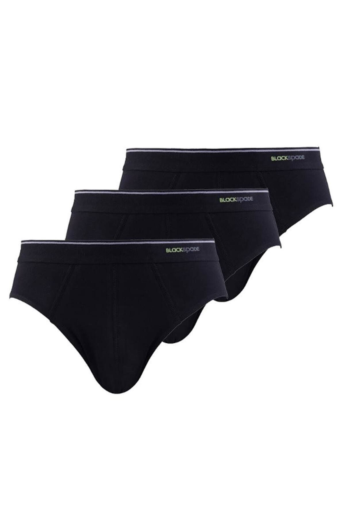 Blackspade 3'lü Siyah Erkek Slip 9672