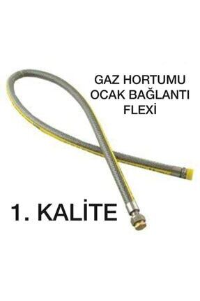 Doğalgaz Flex Hortum Gaz Hortumu Ocak Bağlantı Hortum Hızlı Kargo 75cm Image 0