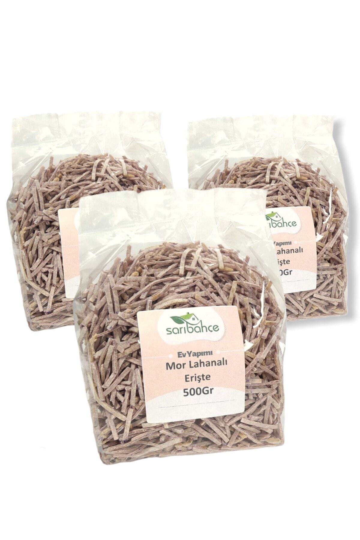 Sarıbahçe Mor Lahanalı Erişte 500gr - 3lü Paket