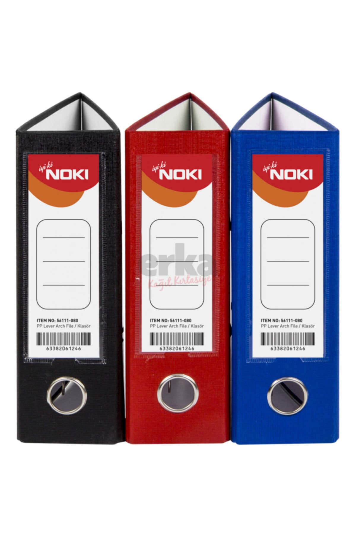 DERYA Noki Telgraf Geniş Siyah Klasör 56111-190