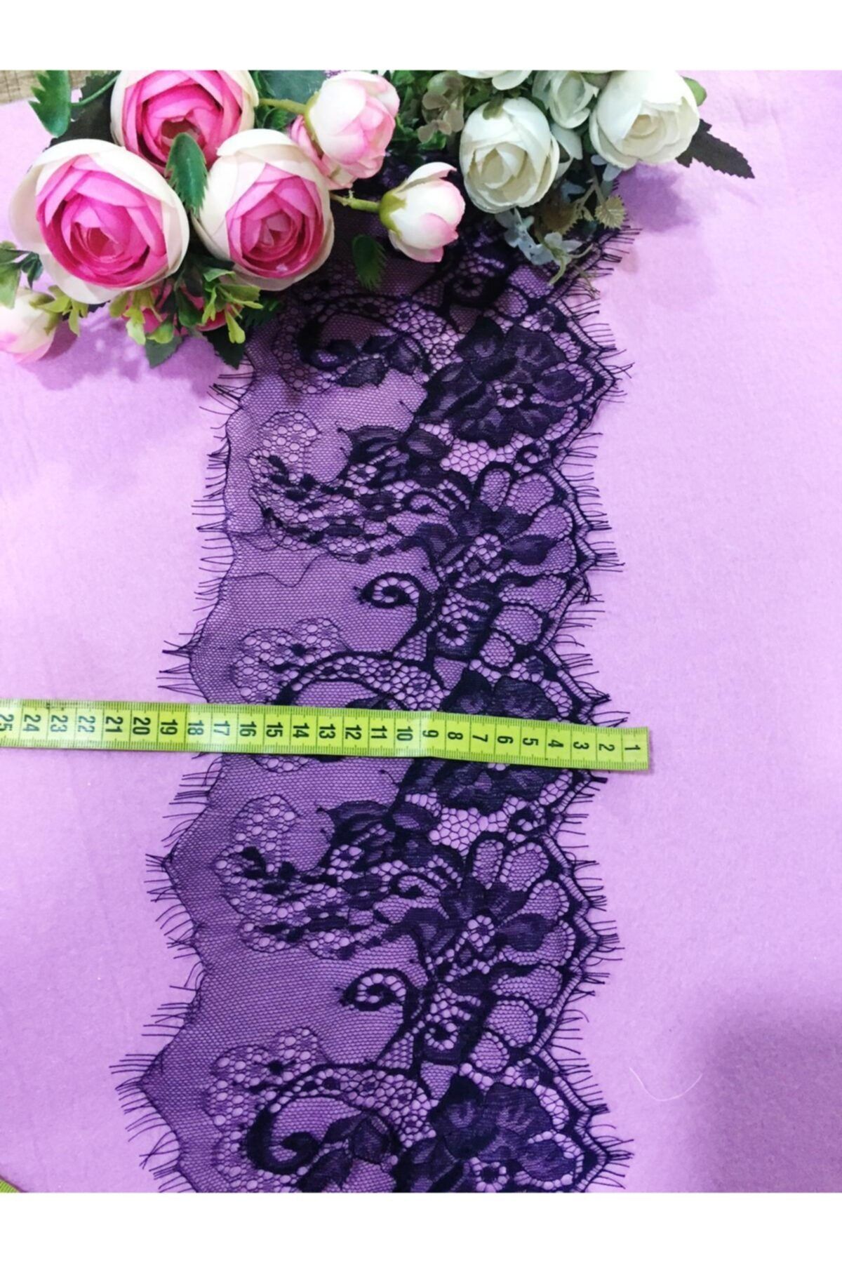 HÜMA Sakallı Siyah Dantel 9 Metre