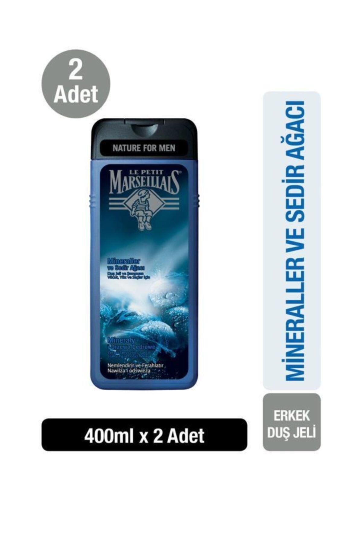 Le Petit Marseillais Mineraller Ve Sedir Ağacı Duş Jeli 400ml X2