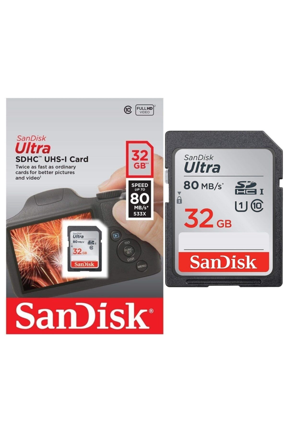 SanDisk 32gb, 80 Mb/s Hafıza Kartı