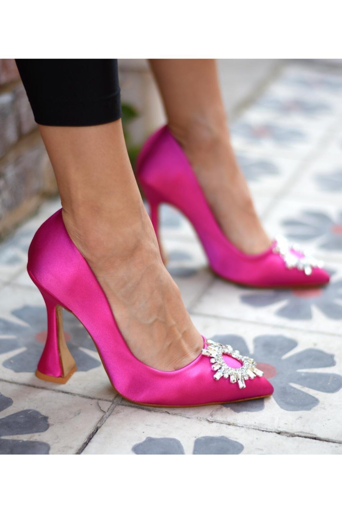 SHOEBELLAS Senora Pembe Stiletto