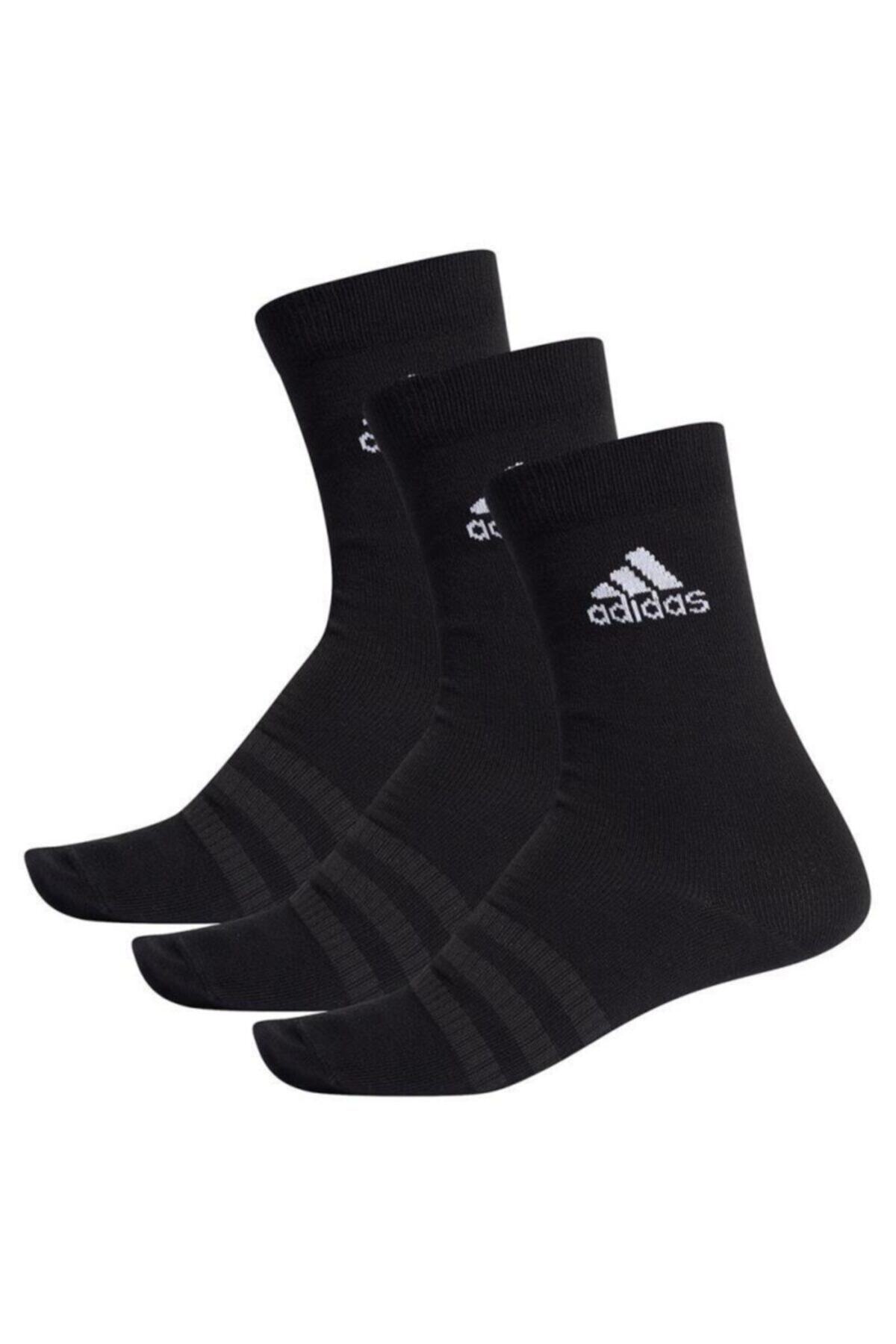 adidas Unisex Siyah Spor Çorap Dz9394 Lıght Crew 3pp