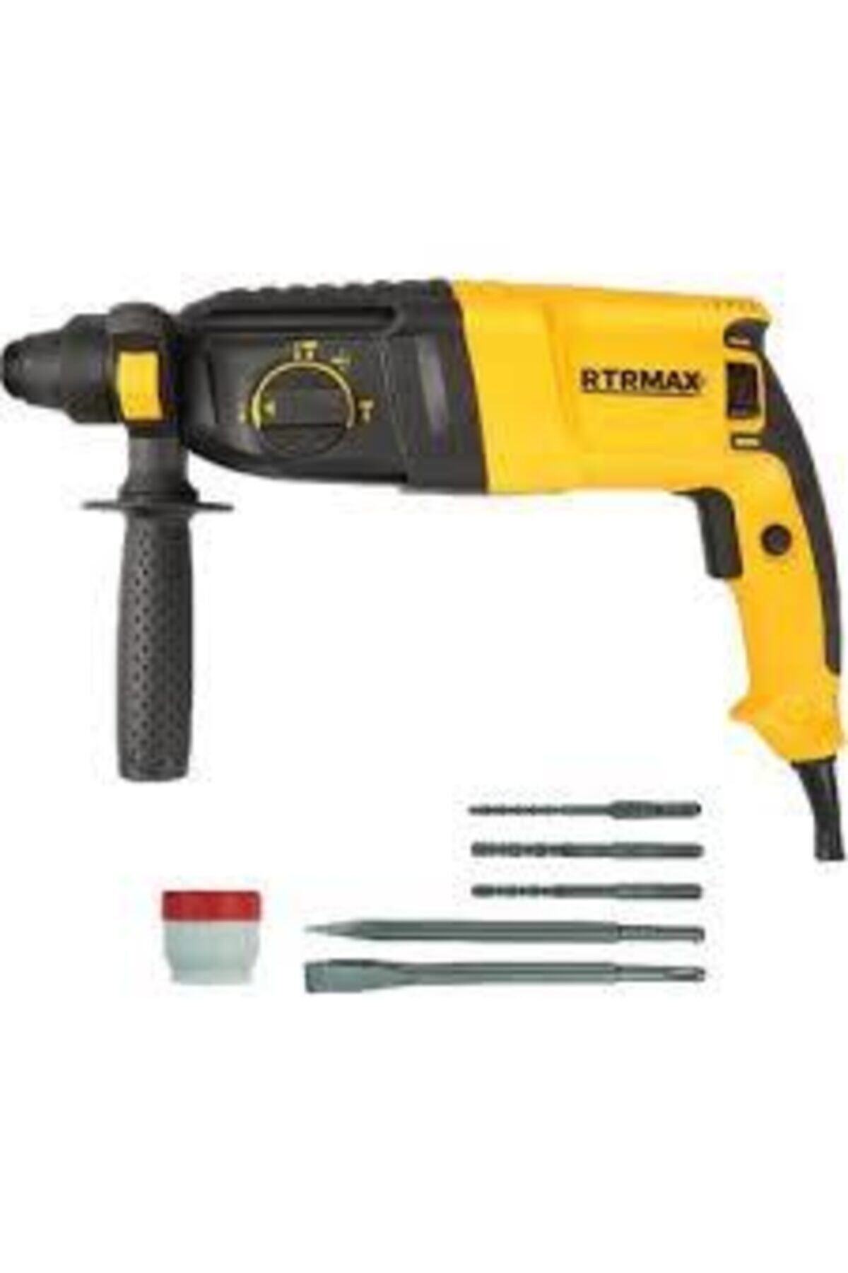 Rtrmax Sarı Rtm226 800 W Kırıcı Delici Ve 5 Parça Uç Seti