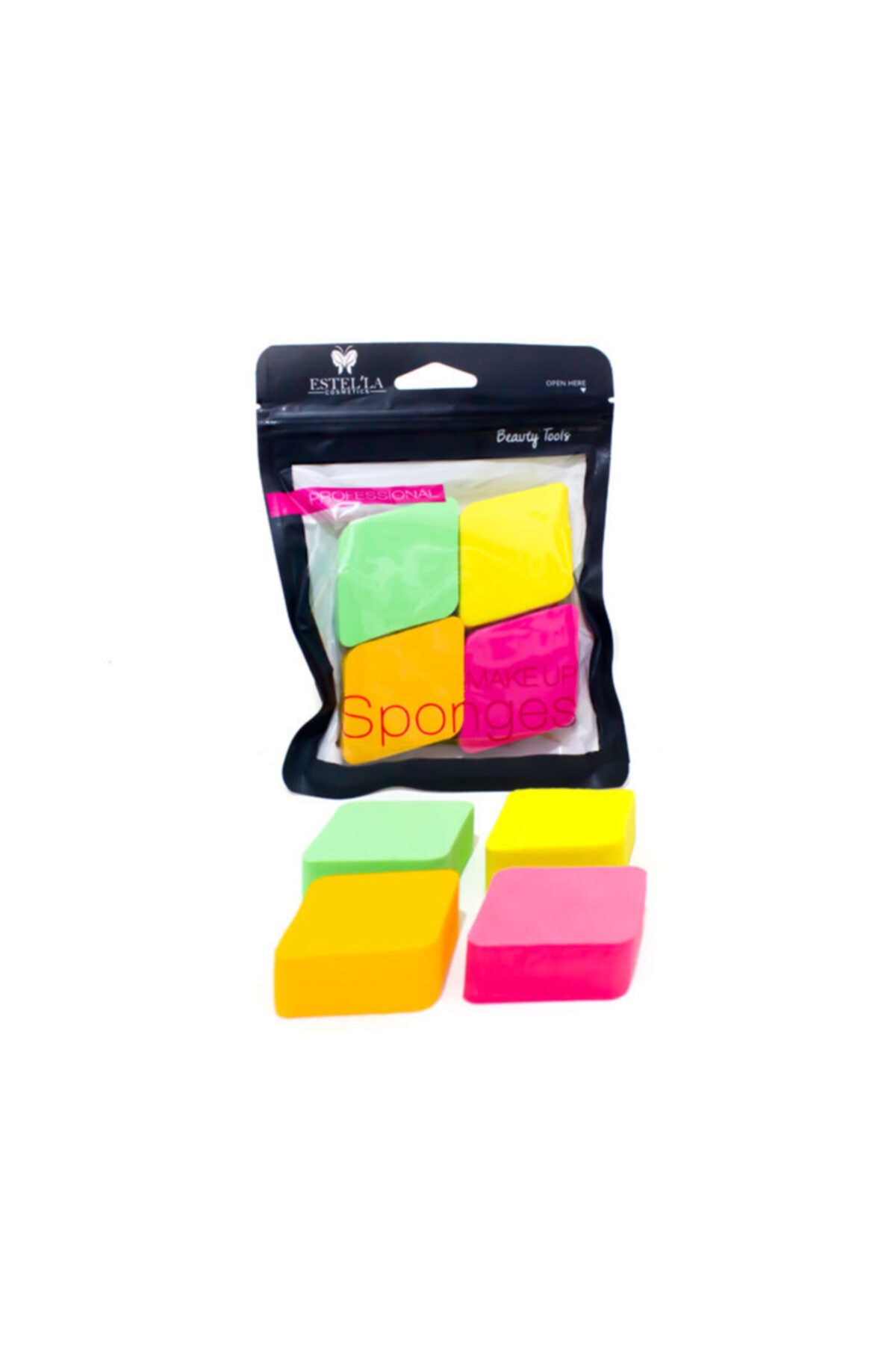 Estella Makyaj Süngeri -fondoten Süngeri 4 `lü Kare - 804