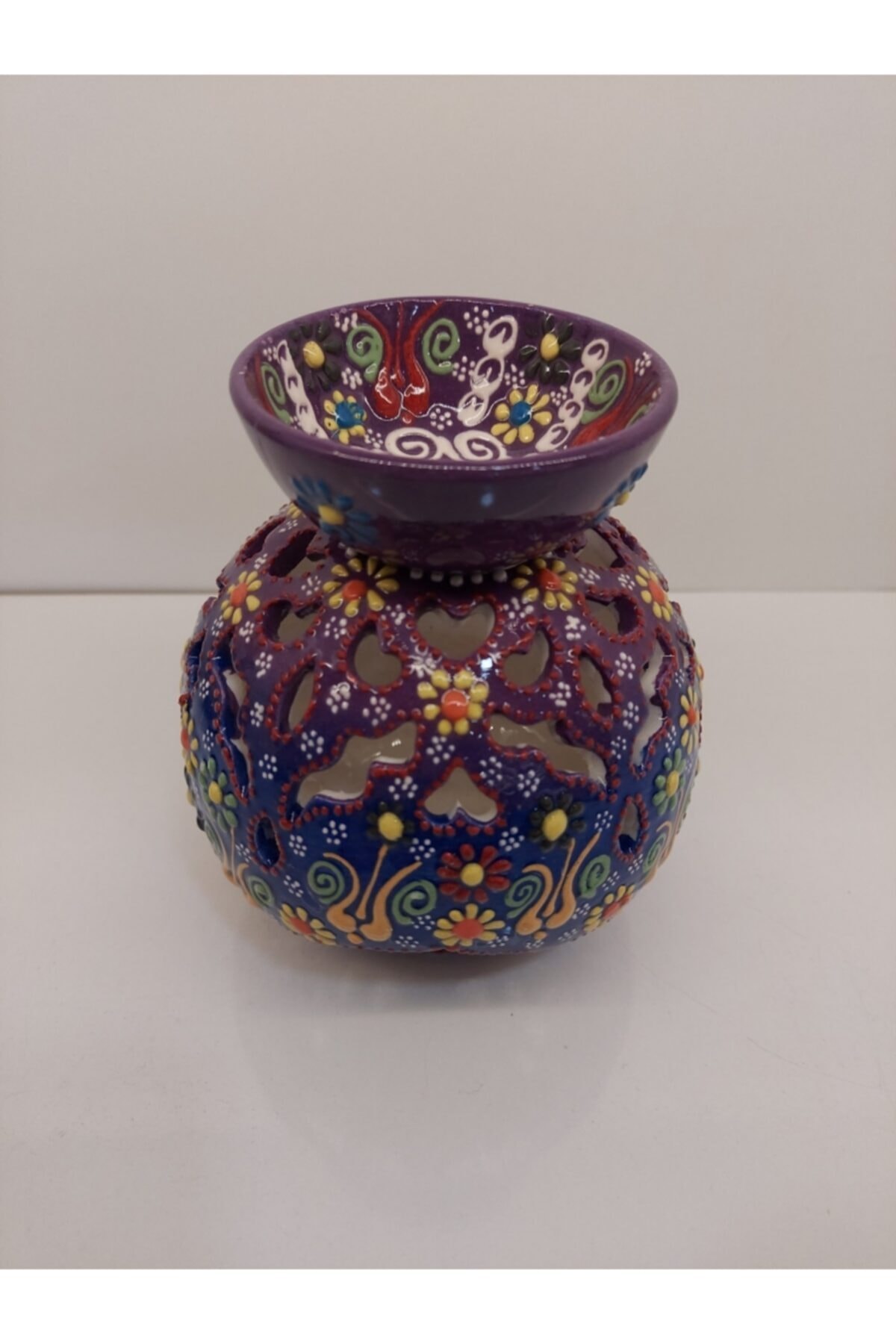 NİSAN ÇİNİ SERAMİK Çini Mumluk - Buhardanlık