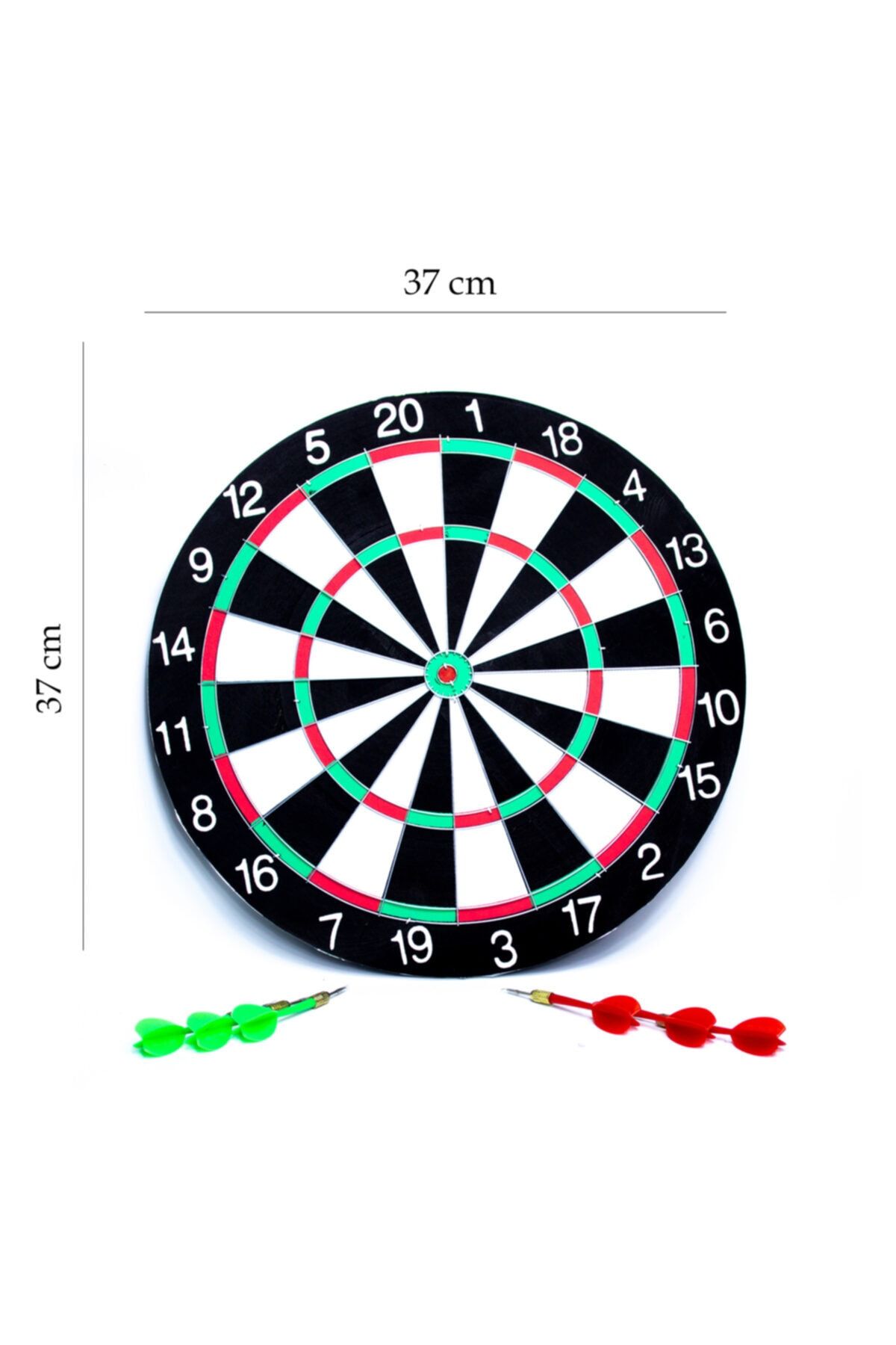 Pasifik Toys Dart Çift Taraflı Hedef Ve Dart 15 Inç 37 Cmbüyük Boy 6 Oklu