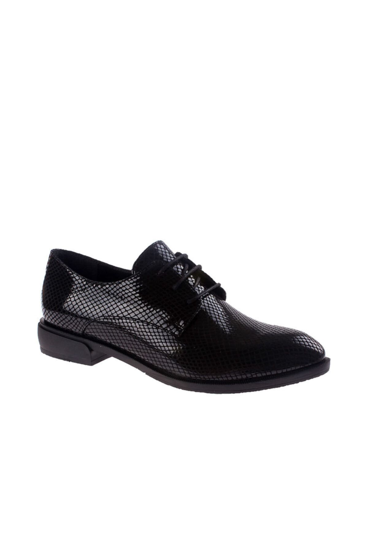 John May Kadın Siyah Oxford Ayakkabı Bu-108-6563-1