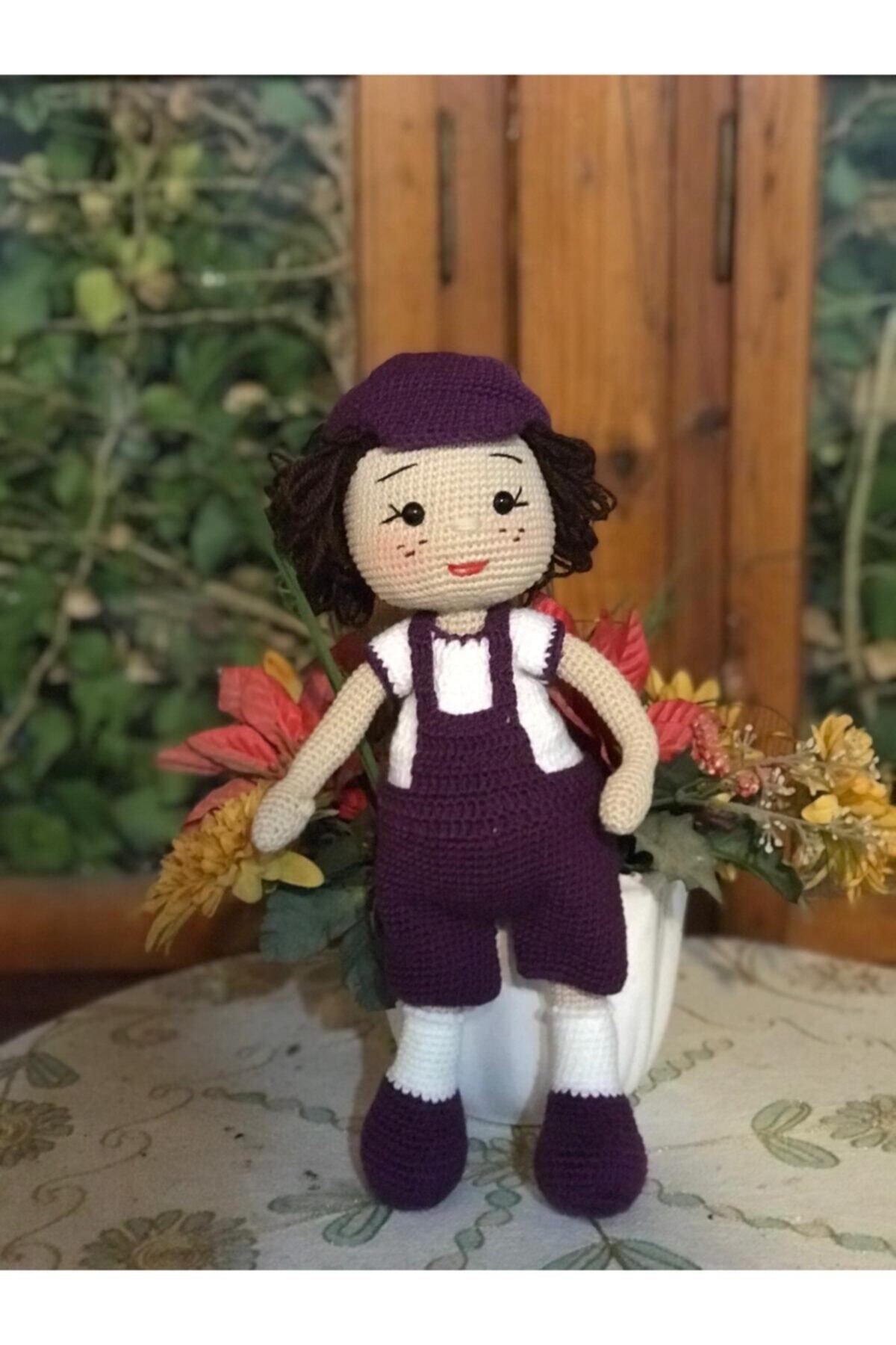 ADAR's Store Hazal Bebek Amigurumi Organik Oyuncak 35 cm