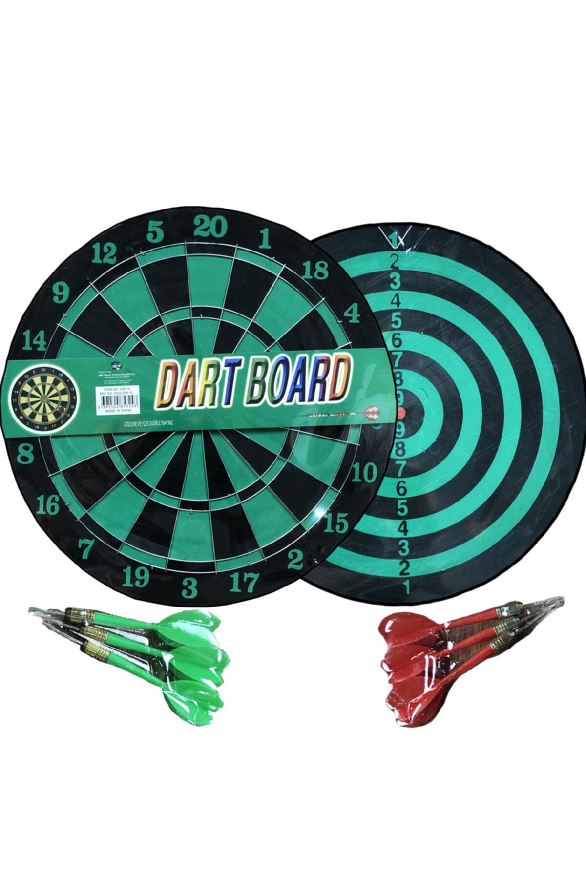 Pasifik Toys Dart Çift Taraflı Hedef Ve Dart 12 Inç 30 Cm 6 Oklu