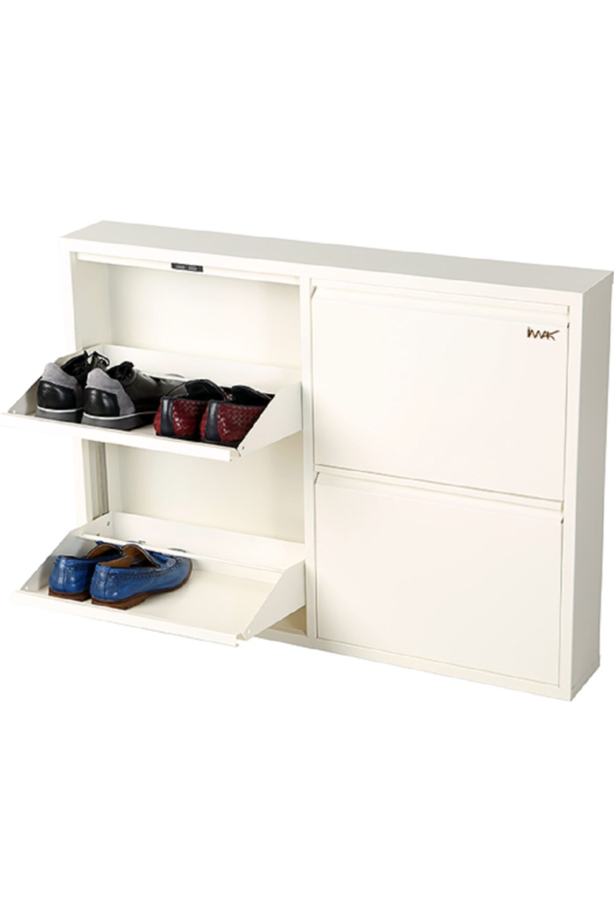 İmak 2x2'li Metal Ayakkabılık (beyaz)