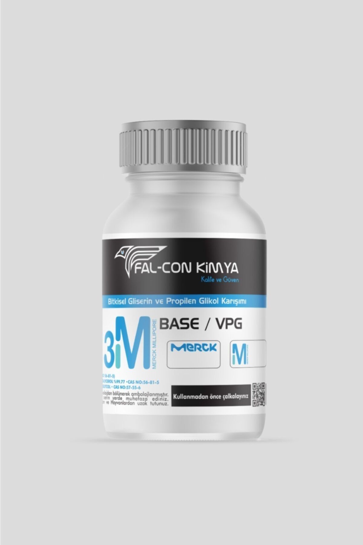 Falcon Kimya 3m Merck Base 250 Ml - Full Merck Premıum Base Merck Vg- Merck Pg 6 Mg 80-20