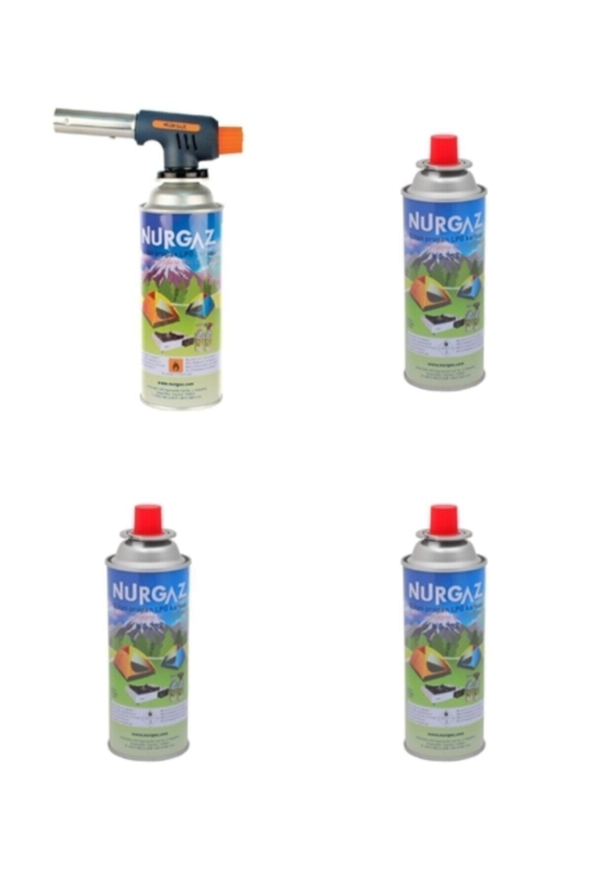 NURGAZ Torch Pürmüz Ve 4 Adet Kartuş Seti
