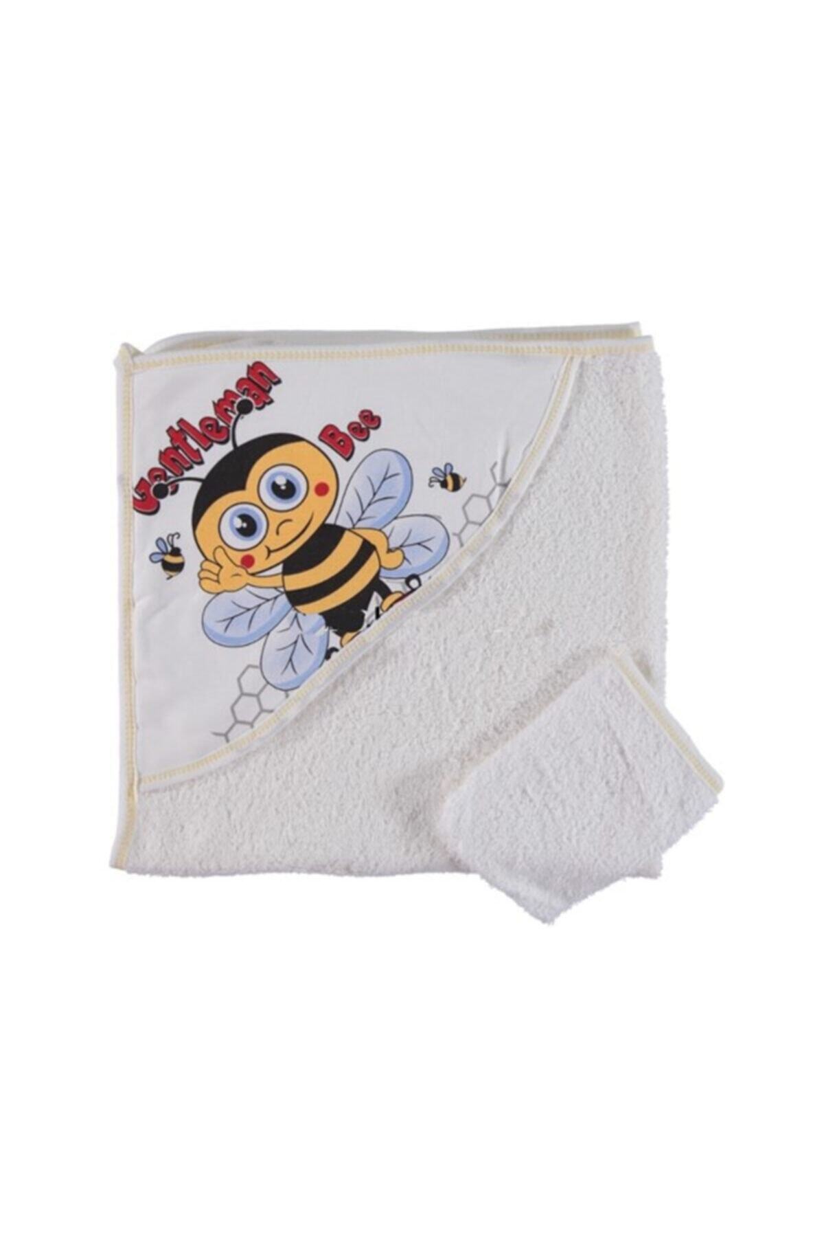 CİCİKS Arı Desenli 2'li Bebek Havlu