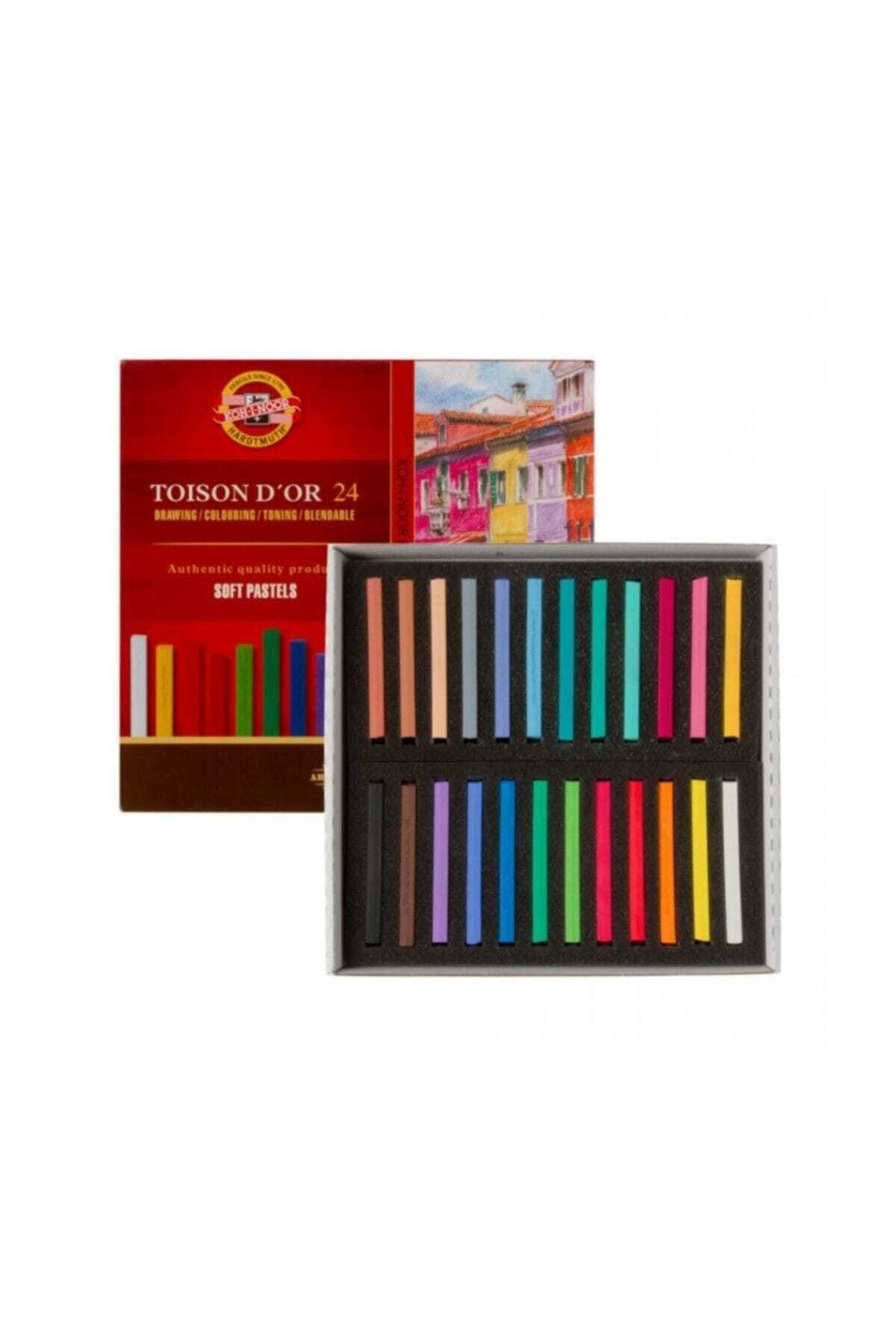 Kohi Noor Toison Dor Soft Pastel Köşeli 24lü (8584)