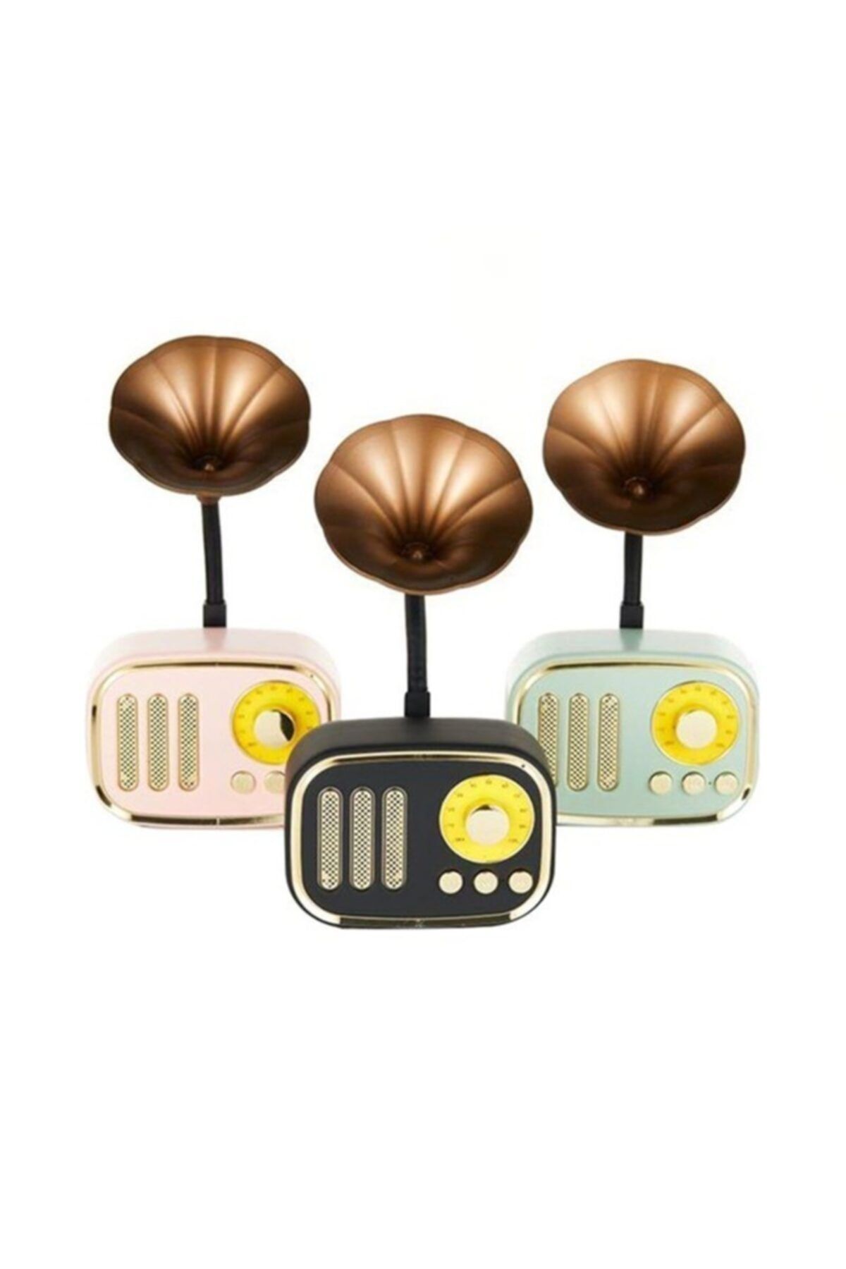 narmarket Nostaljik Mini Dekor Retro Gramofon Bluetooth/fm Radyo Siyah Hs67