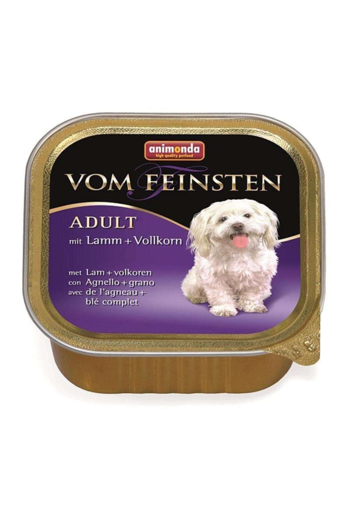 Animonda Vom Feinsten Kuzu Etli Ve Tahıllı Yetişkin Köpek Konservesi 150gr. X 22 Adet