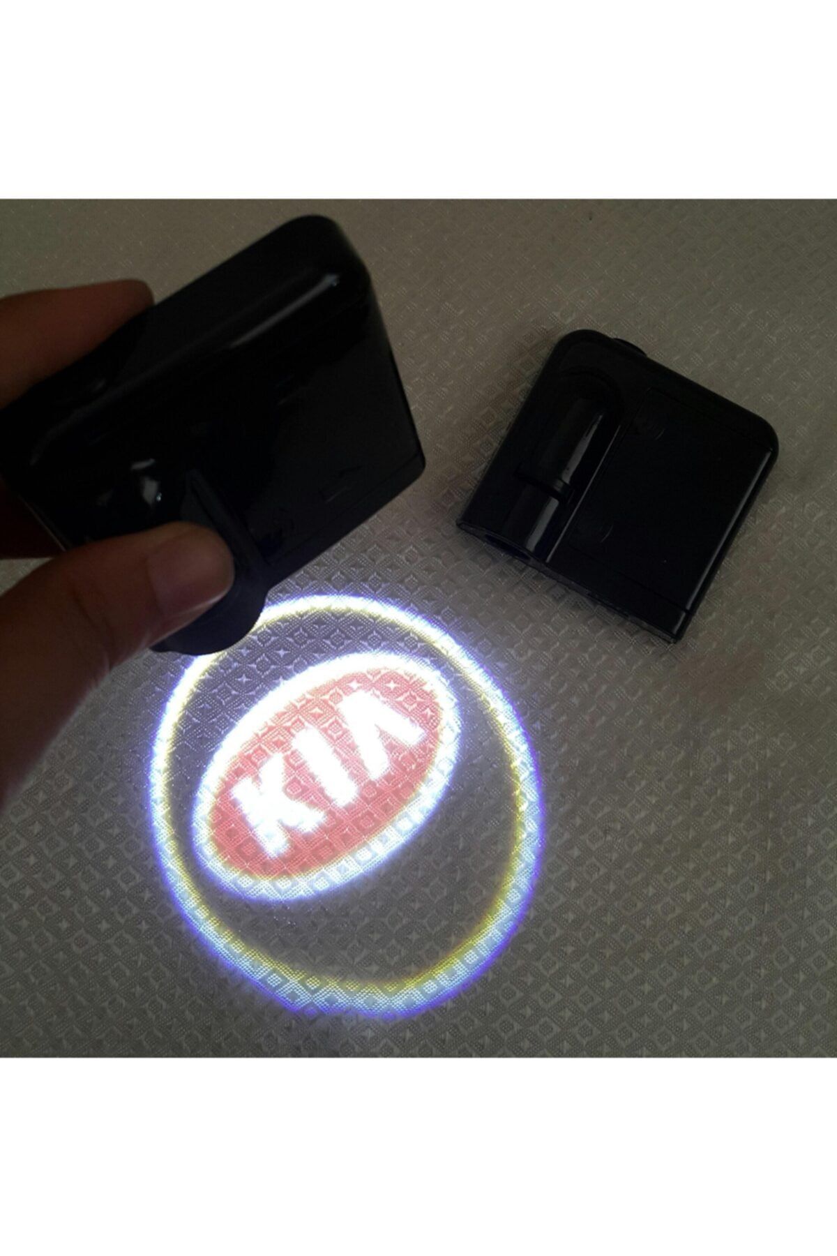 pist10 Kia Kapı Altı Logo Pilli Yapıştırmalı Mesafe Sensörlü  2li